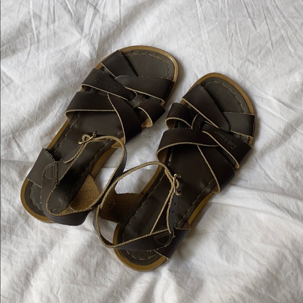 Dark Brown Saltwater Sandals